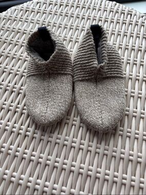Bombas Toddler Knit Slip-On Slippers — Neutral Beige